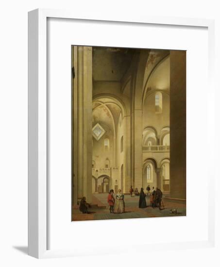 Transept of the Mariakerk in Utrecht-Pieter Jansz Saenredam-Framed Art Print