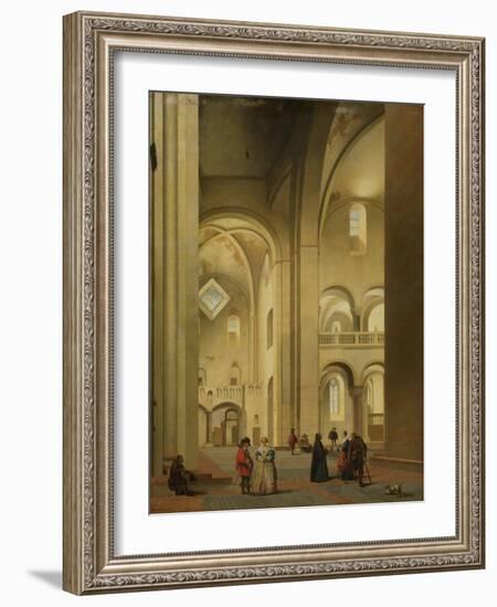 Transept of the Mariakerk in Utrecht-Pieter Jansz Saenredam-Framed Art Print