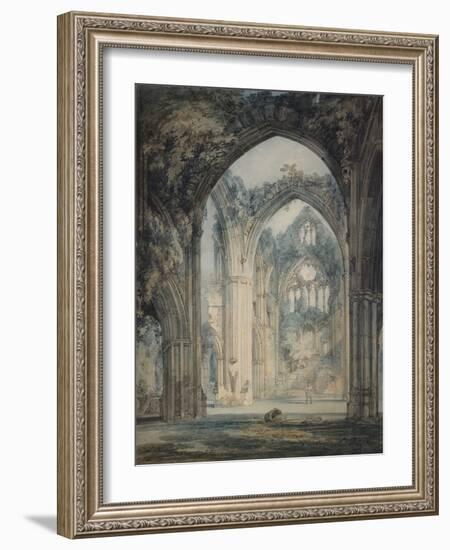 Transept of Tintern Abbey, Monmouthshire, C.1794 (W/C over Graphite with Pen & Black Ink on Paper)-Joseph Mallord William Turner-Framed Giclee Print