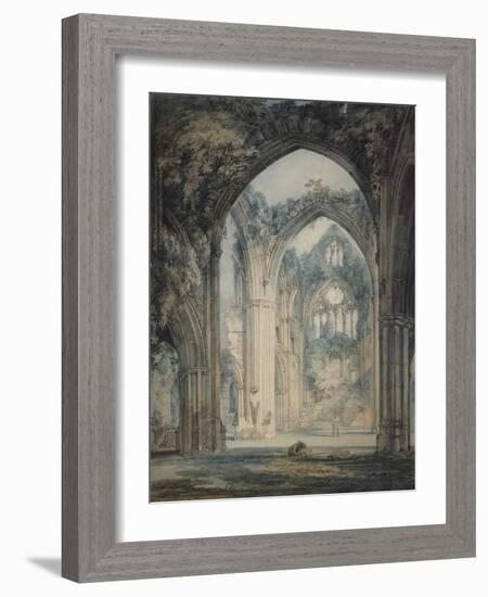 Transept of Tintern Abbey, Monmouthshire, C.1794 (W/C over Graphite with Pen & Black Ink on Paper)-Joseph Mallord William Turner-Framed Giclee Print