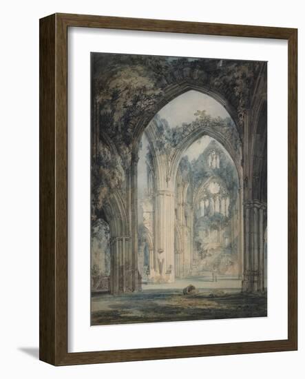 Transept of Tintern Abbey, Monmouthshire, C.1794 (W/C over Graphite with Pen & Black Ink on Paper)-Joseph Mallord William Turner-Framed Giclee Print