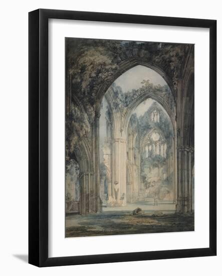 Transept of Tintern Abbey, Monmouthshire, C.1794 (W/C over Graphite with Pen & Black Ink on Paper)-Joseph Mallord William Turner-Framed Giclee Print