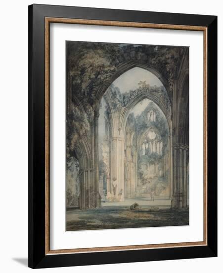 Transept of Tintern Abbey, Monmouthshire, C.1794 (W/C over Graphite with Pen & Black Ink on Paper)-Joseph Mallord William Turner-Framed Giclee Print