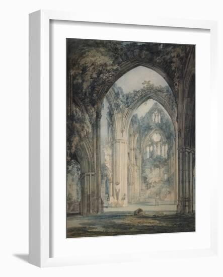 Transept of Tintern Abbey, Monmouthshire, C.1794 (W/C over Graphite with Pen & Black Ink on Paper)-Joseph Mallord William Turner-Framed Giclee Print
