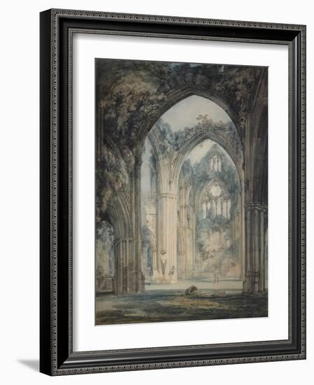 Transept of Tintern Abbey, Monmouthshire, C.1794 (W/C over Graphite with Pen & Black Ink on Paper)-Joseph Mallord William Turner-Framed Giclee Print