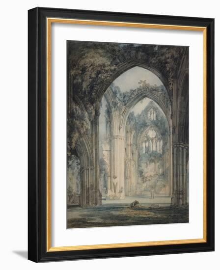 Transept of Tintern Abbey, Monmouthshire, C.1794 (W/C over Graphite with Pen & Black Ink on Paper)-Joseph Mallord William Turner-Framed Giclee Print