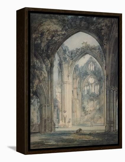 Transept of Tintern Abbey, Monmouthshire, C.1794 (W/C over Graphite with Pen & Black Ink on Paper)-Joseph Mallord William Turner-Framed Premier Image Canvas
