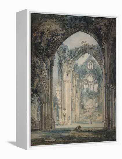 Transept of Tintern Abbey, Monmouthshire, C.1794 (W/C over Graphite with Pen & Black Ink on Paper)-Joseph Mallord William Turner-Framed Premier Image Canvas