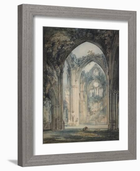 Transept of Tintern Abbey-J. M. W. Turner-Framed Giclee Print