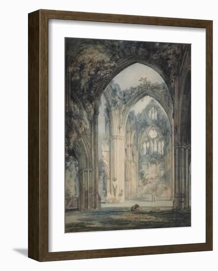 Transept of Tintern Abbey-J. M. W. Turner-Framed Giclee Print