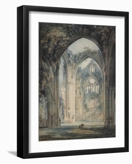 Transept of Tintern Abbey-J. M. W. Turner-Framed Giclee Print