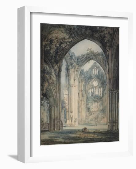 Transept of Tintern Abbey-J. M. W. Turner-Framed Giclee Print