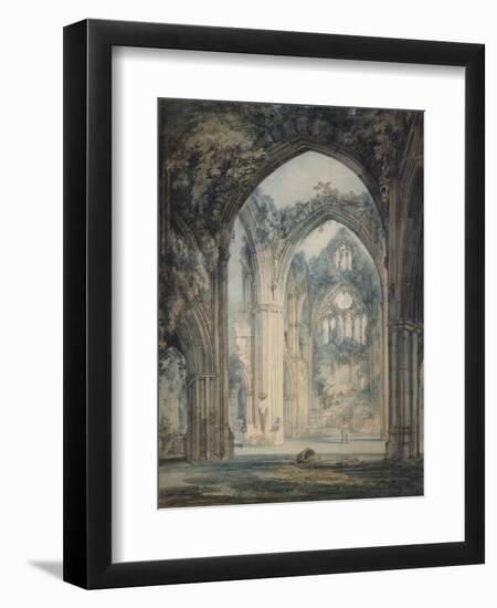 Transept of Tintern Abbey-J. M. W. Turner-Framed Giclee Print