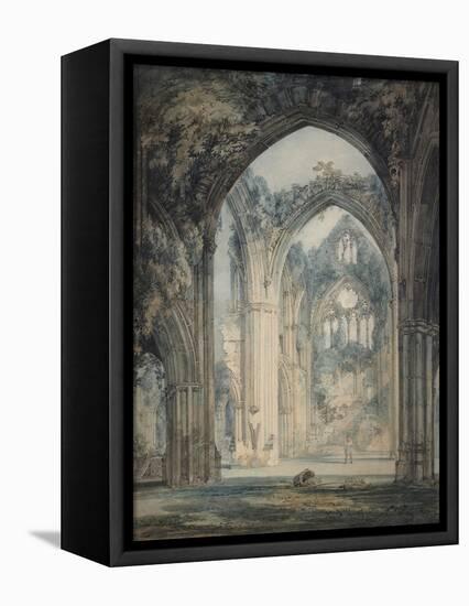 Transept of Tintern Abbey-J. M. W. Turner-Framed Premier Image Canvas