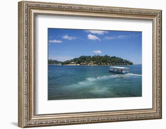 Transfer to the exclusive Iririki Island, Efate, Vanuatu, Pacific-Michael Runkel-Framed Photographic Print