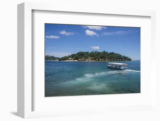 Transfer to the exclusive Iririki Island, Efate, Vanuatu, Pacific-Michael Runkel-Framed Photographic Print