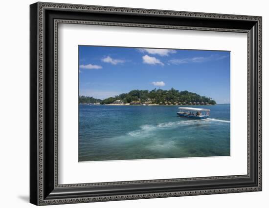 Transfer to the exclusive Iririki Island, Efate, Vanuatu, Pacific-Michael Runkel-Framed Photographic Print