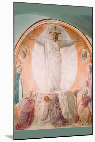 Transfiguration of Christ-Fra Angelico-Mounted Art Print