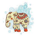 Ethnic Elephant-transiastock-Art Print