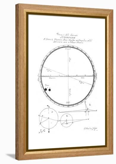 Transit of Venus, 1639-Johannes Hevelius-Framed Premier Image Canvas