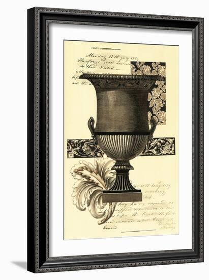 Transitional Sepia Urn I-Vision Studio-Framed Art Print