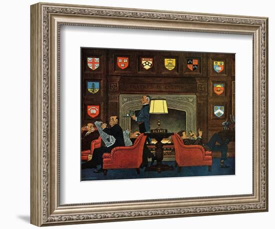 "Transitor Radio in the University Club," September 29, 1962-James Williamson-Framed Giclee Print