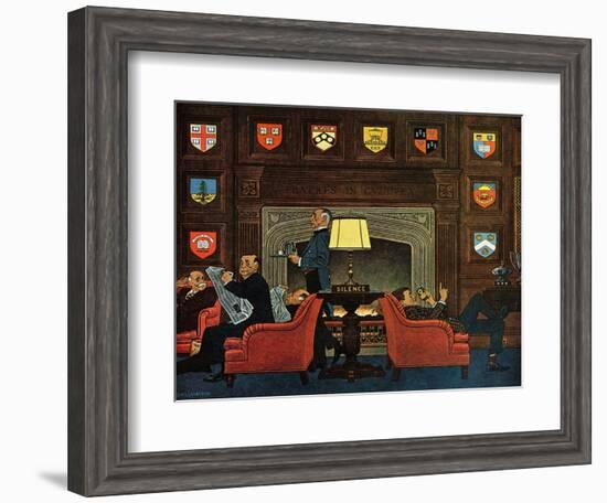 "Transitor Radio in the University Club," September 29, 1962-James Williamson-Framed Giclee Print