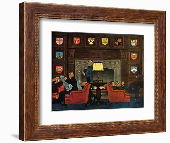 "Transitor Radio in the University Club," September 29, 1962-James Williamson-Framed Giclee Print