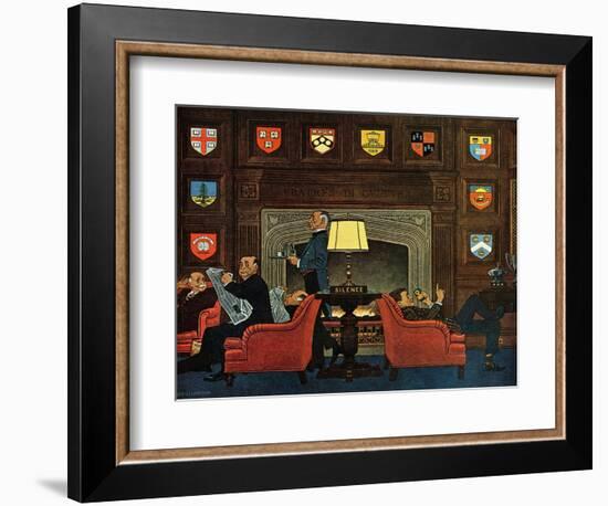 "Transitor Radio in the University Club," September 29, 1962-James Williamson-Framed Giclee Print