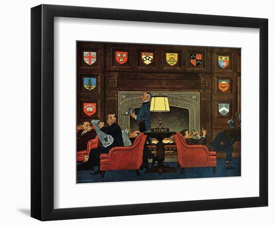 "Transitor Radio in the University Club," September 29, 1962-James Williamson-Framed Giclee Print