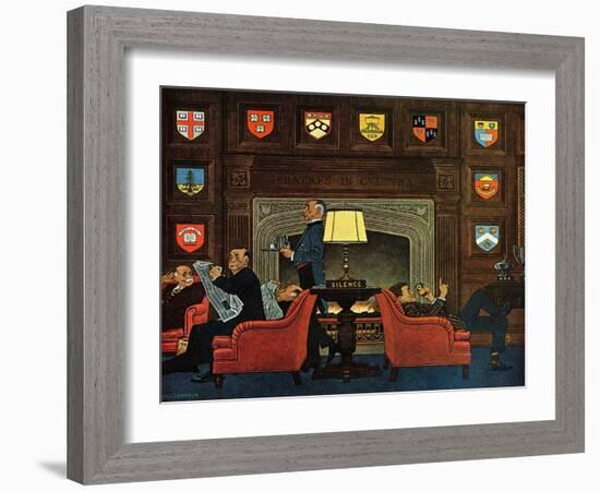 "Transitor Radio in the University Club," September 29, 1962-James Williamson-Framed Giclee Print