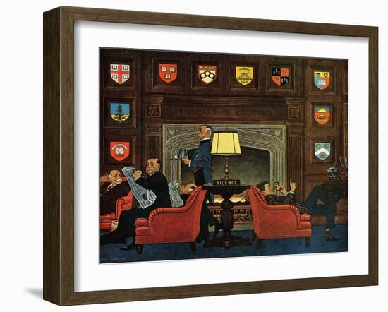 "Transitor Radio in the University Club," September 29, 1962-James Williamson-Framed Giclee Print