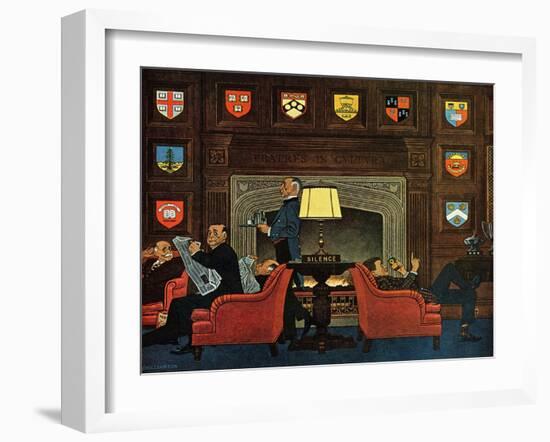 "Transitor Radio in the University Club," September 29, 1962-James Williamson-Framed Giclee Print