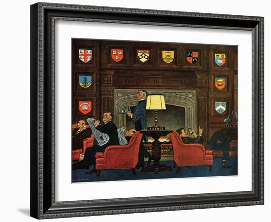 "Transitor Radio in the University Club," September 29, 1962-James Williamson-Framed Giclee Print