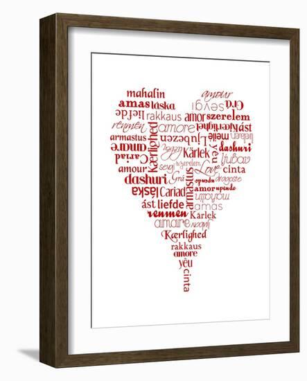 Translation of Love (white)-Tenisha Proctor-Framed Art Print