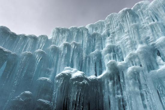 Translucent Blue Icicles In A Frozen Ice Wall Photographic Print Felix Lipov Art Com