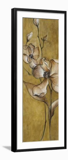 Translucent Magnolias on Gold-Lanie Loreth-Framed Art Print