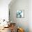 Translucent Tulips III Sq Aqua Crop-Debra Van Swearingen-Framed Stretched Canvas displayed on a wall