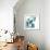 Translucent Tulips III Sq Aqua Crop-Debra Van Swearingen-Framed Premium Giclee Print displayed on a wall