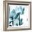 Translucent Tulips III Sq Aqua-Debra Van Swearingen-Framed Art Print