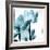 Translucent Tulips III Sq Aqua-Debra Van Swearingen-Framed Art Print