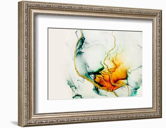 Transparent Creativity. Abstract Artwork. Trendy Wallpaper. Ink Colors are Amazingly Bright, Lumino-CARACOLLA-Framed Photographic Print