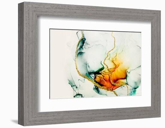 Transparent Creativity. Abstract Artwork. Trendy Wallpaper. Ink Colors are Amazingly Bright, Lumino-CARACOLLA-Framed Photographic Print