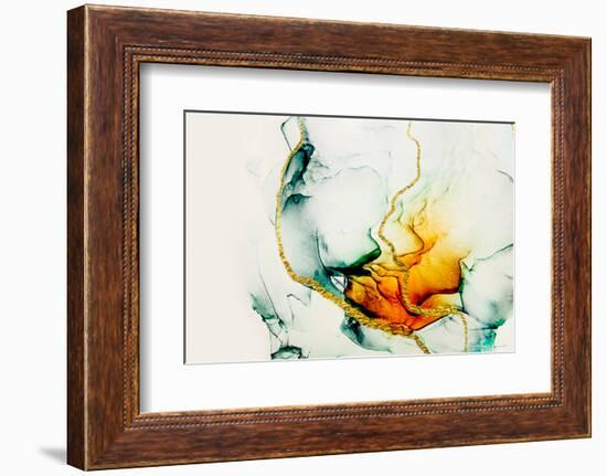 Transparent Creativity. Abstract Artwork. Trendy Wallpaper. Ink Colors are Amazingly Bright, Lumino-CARACOLLA-Framed Photographic Print