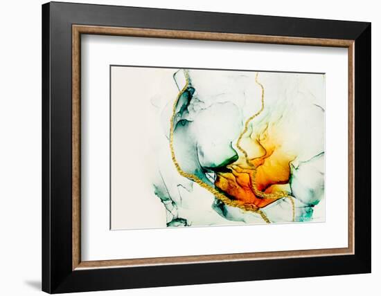 Transparent Creativity. Abstract Artwork. Trendy Wallpaper. Ink Colors are Amazingly Bright, Lumino-CARACOLLA-Framed Photographic Print