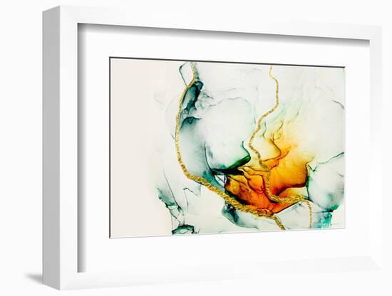 Transparent Creativity. Abstract Artwork. Trendy Wallpaper. Ink Colors are Amazingly Bright, Lumino-CARACOLLA-Framed Photographic Print