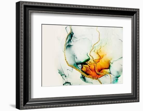 Transparent Creativity. Abstract Artwork. Trendy Wallpaper. Ink Colors are Amazingly Bright, Lumino-CARACOLLA-Framed Photographic Print