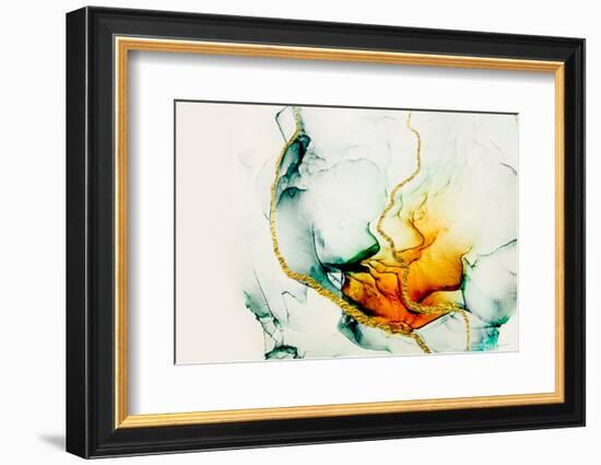 Transparent Creativity. Abstract Artwork. Trendy Wallpaper. Ink Colors are Amazingly Bright, Lumino-CARACOLLA-Framed Photographic Print