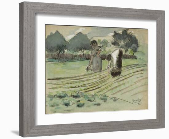 Transplanting and Watering-Julio González-Framed Giclee Print