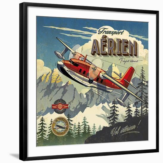 Transport aérien-Bruno Pozzo-Framed Art Print